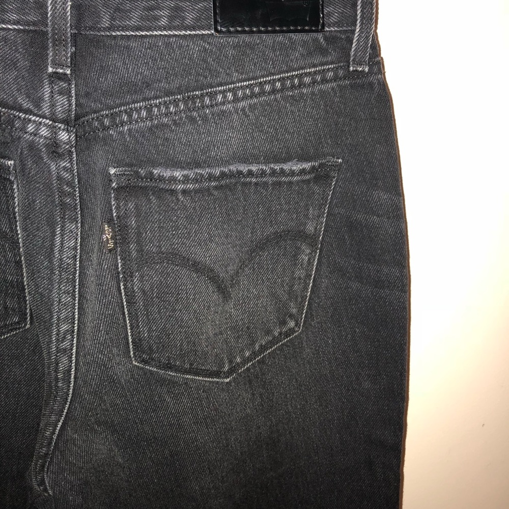 **Extremely Distressed Levi’s skinny jeans**